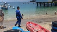 Satpolairud Lombok Barat Gelar Patroli Rutin di Pantai Senggigi Demi Keamanan Wisatawan